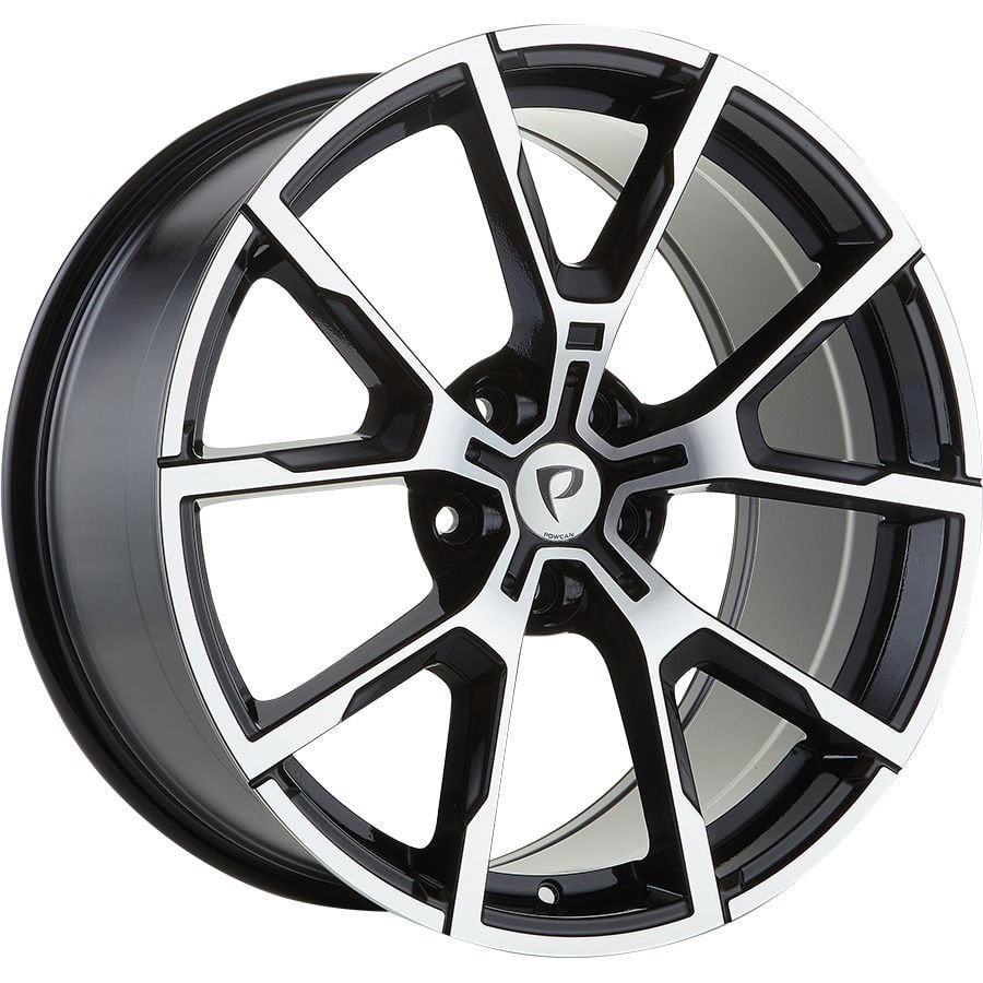 BK 5601  8X19 inç 5X112 ET25 66.56 BLACK MACHINED XL ÇELİK JANT