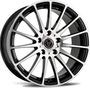 Carre CAR 843 8.5x18inç 5x120 et45 72.6 Black Machined Çelik Jant