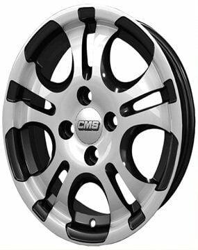 CMS 541 6x14inç 4x100 Black Diamond Çelik Jant