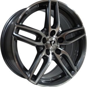 BK 5434 9x18inç 5x112 GUN Machined Çelik Jant