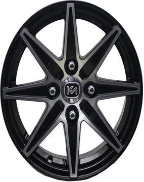 Kormetal KM 824 6x14inç 4x100 et35 67.1 Black Machined Çelik Jant
