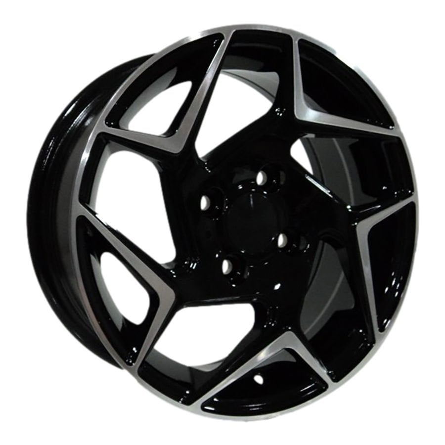 DY 064 6x14inç 4x100 ET35 73.1 Black Machıned Replika Çelik Jant