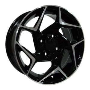 DY 064 6x14inç 4x100 ET35 73.1 Black Machıned Replika Çelik Jant