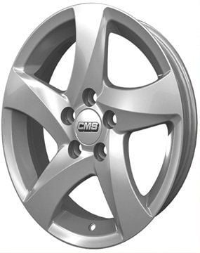 CMS 543 6.5x15inç 4x108 Silver Machined Çelik Jant
