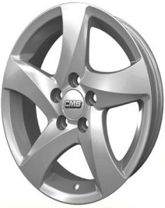 CMS 543 6.5x15inç 4x108 Silver Machined Çelik Jant