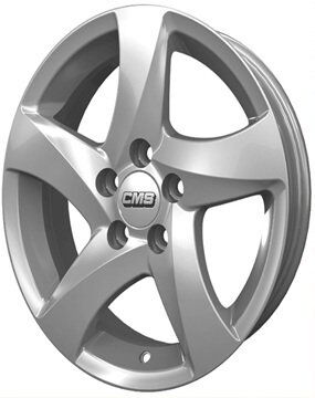 CMS 543 6.5x15inç 5x108 Silver Machined Çelik Jant