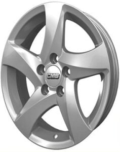 CMS 543 6.5x15inç 5x108 Silver Machined Çelik Jant