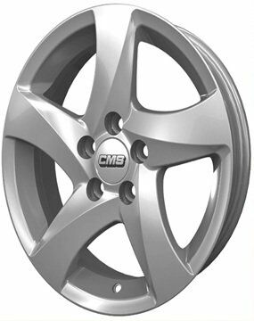 CMS 543 6.5x15inç 5x114.3 Silver Machined Çelik Jant
