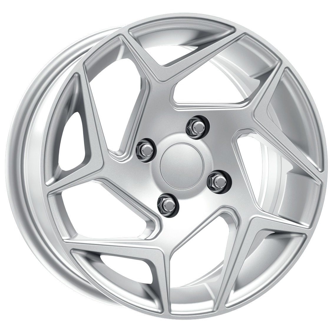 DY 064 6x14inç 4x108 ET35 63.4 Silver Machıned Replika Çelik Jant