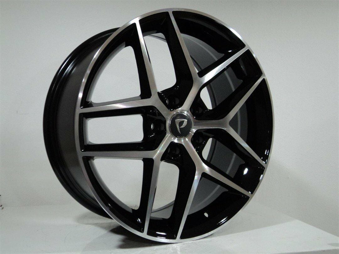 BK 5449 8x18inç 5x112 et45 57.1 BLACK Machined Çelik Jant