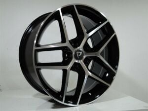 BK 5449 8x18inç 5x112 et45 57.1 BLACK Machined Çelik Jant