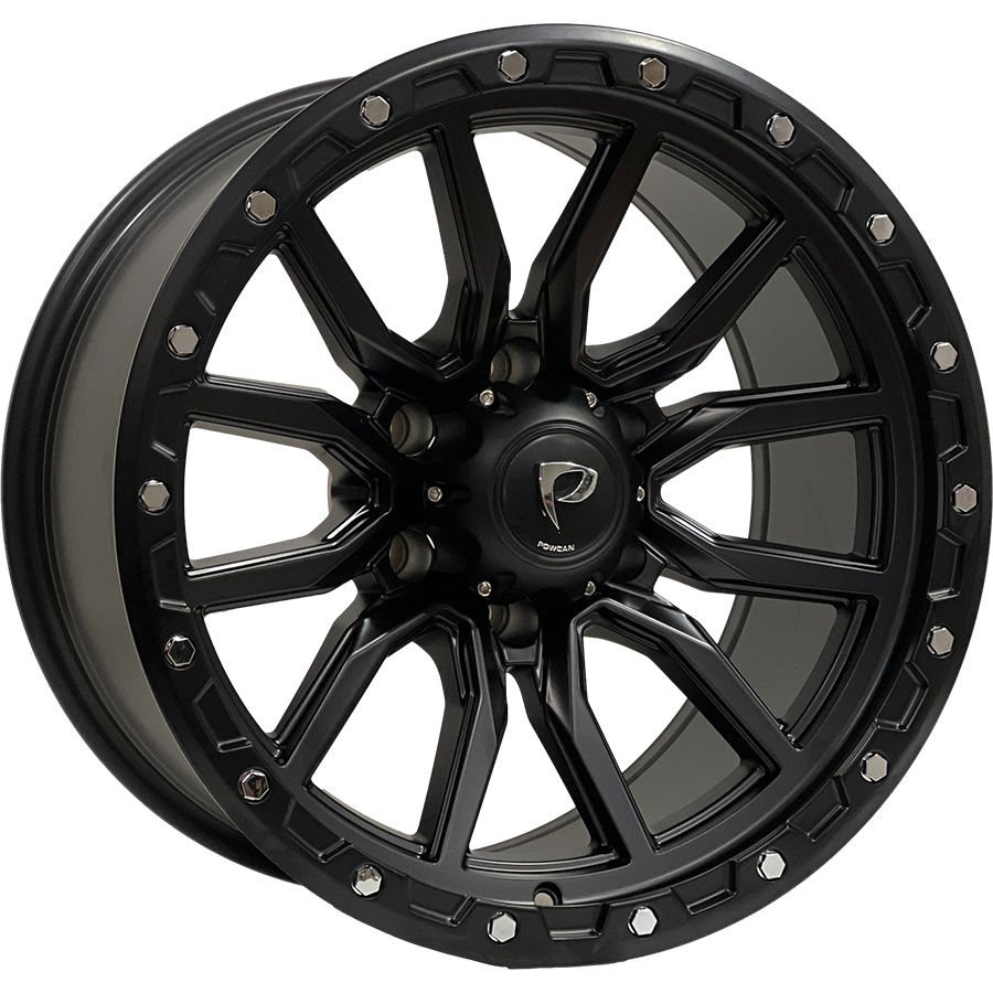 BKY 0156 10X18İNÇ  6X139.7 ET-18 110 MAT BLACK ÇELİK JANT
