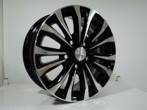 TL-1482 6X15inç  5X114.3 ET39 60.1 BLACK MACHINED XL ÇELİK JANT