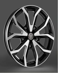Carre CAR 834 8x18inç 5x100 et42 72.6 Black Machined Çelik Jant