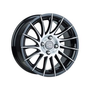 Carre CAR 403 5.5x14inç 4x100 et35 67.1 Black Machined Çelik Jant