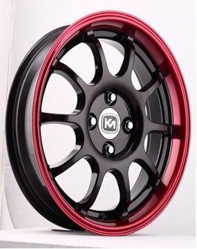 Kormetal KM 175 6.5x15inç 4x98 et30 67.1 Red Black Machined Çelik Jant