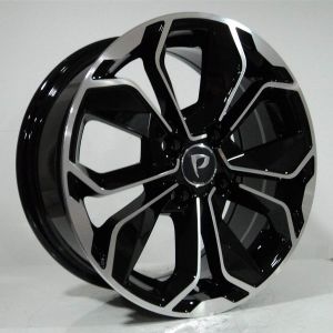 BK-5296 6.5x15inç 4x100 et35 60.1 BLACK Machıned  REPLİKA Çelik Jant