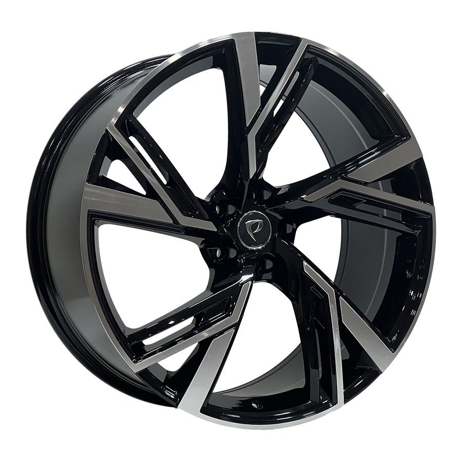 BK 5632 8.5X19İNÇ  5X112 ET32 66.45 BLACK MACHINED XL ÇELİK JANT