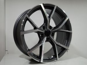 DY 918 8x18inç 5x112 et40 57.1 BLACK Machined Çelik Jant