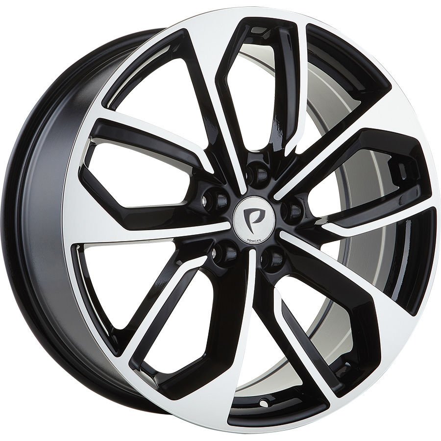 BK 3S5979 8X19 inç 5X112 ET35 66.45 BLACK MACHINED XL ÇELİK JANT