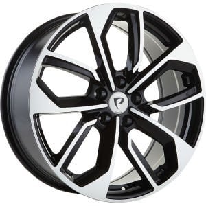BK 3S5979 8X19 inç 5X112 ET35 66.45 BLACK MACHINED XL ÇELİK JANT