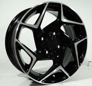 DY 064 6x14inç 4x108 ET35 63.1 Black Machıned Replika Çelik Jant