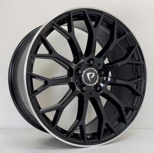 BKYS 1180 9X19İNÇ  5X112 ET45 66.56 BLACK LIP MACHINED XL ÇELİK JANT