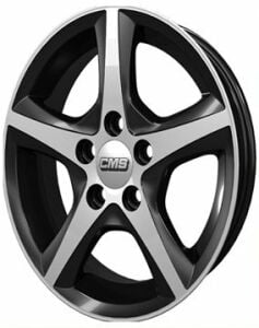 CMS 642 6.5x15inç 4x108 Black Diamond Çelik Jant