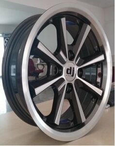 Dj DJ 550 6x14inç 4x100 Black + Silver Diamond + MAPP Çelik Jant