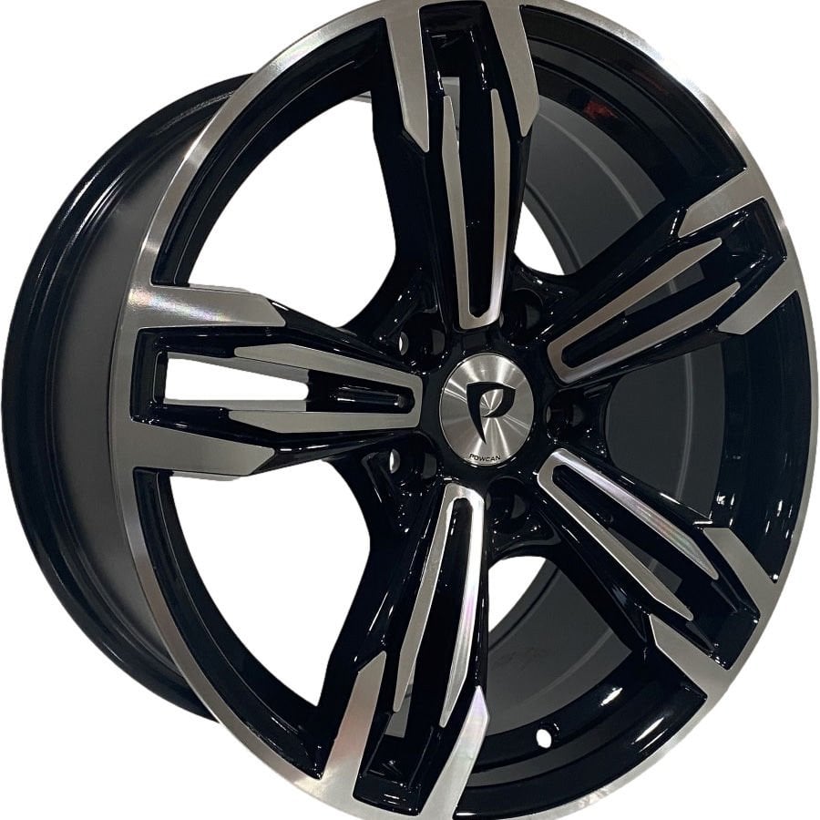 BK 5730 9.5X18İNÇ  5X120 ET37 72.56 BLACK MACHINED XL ÇELİK JANT