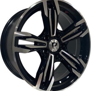 BK 5730 9.5X18İNÇ  5X120 ET37 72.56 BLACK MACHINED XL ÇELİK JANT