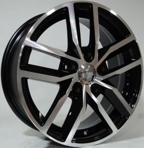 TORK 6314 6x15inç 5x112 et38 57.1 Black Machıned  REPLİKA Çelik Jant