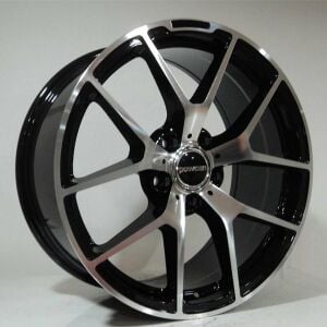 BK 933 8.5x18 inç 5x112 et45 66.56 BLACK Machined Çelik Jant