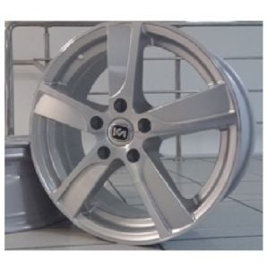 Kormetal KM 125 6.5x15inç 5x100 Silver + Black Diamond Çelik Jant