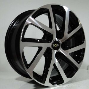 TORK 6114 6.5x15inç 5x112 et42 57.1 Black Machıned  REPLİKA Çelik Jant