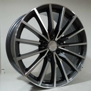 BK 5246 8x18 inç 5x112 et42 66.45 GUN Machined Çelik Jant