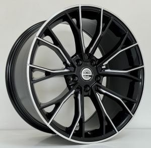 EXP HB0030  8.5X19İNÇ 5X112 ET35 66.6 BLACK MILLING XL ÇELİK JANT
