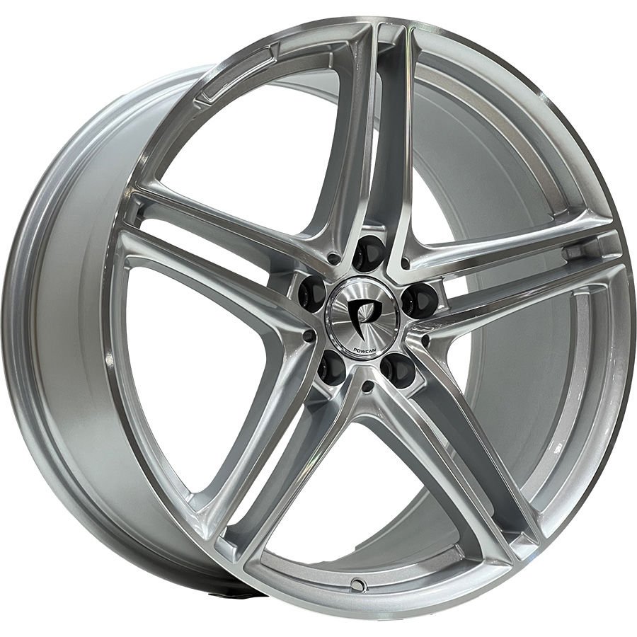 BK 5252 8.5X19 inç 5X112 ET33 66.56 SILVER MACHINED XL ÇELİK JANT