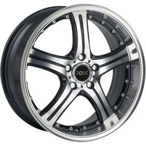 Megatork TORK 296 8x18inç 4x108 Black Machined PEJO Çelik Jant