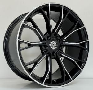 EXP HB0030  9.5X19İNÇ 5X112 ET40 66.6 BLACK MILLING XL ÇELİK JANT