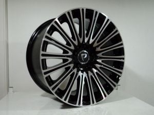 BK 5534 9.5x18inç 5x112 et45 66.56 BLACK Machined Çelik Jant