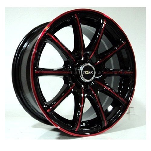 Megatork TORK 3175 6.5x15inç 4x100 Black Machined Red Çelik Jant