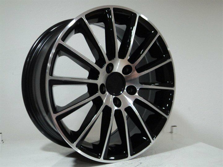 DY 138 8x18inç 5x112 et45 66.6 BLACK Machined Çelik Jant