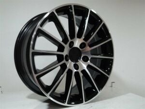 DY 138 8x18inç 5x112 et45 66.6 BLACK Machined Çelik Jant