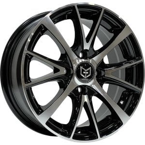 Megatork TORK 3174 6.5x15inç 4x100 Black Machined Çelik Jant