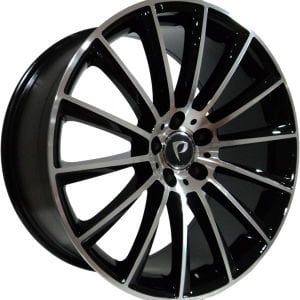 BK 836 8.5x18inç 5x112 ET45 66.56 BLACK MACHINED XL ÇELİK JANT