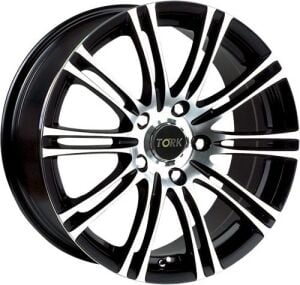 Megatork TORK 271 6x14inç 4x108 BLACK MACHINED+BLACK ÇELİK JANT