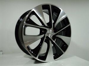 TL 0384 7.5x18inç 5x114.3 et52 67.1 BLACK Machined Çelik Jant