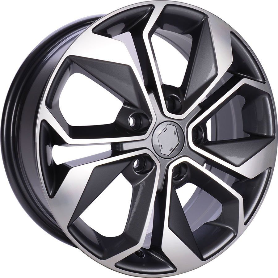 BK 5168 7.5x18inç 5x114.3 et45 66.1 GUN Machined Çelik Jant