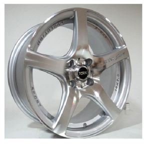 Megatork TORK 3718 6.5x15inç 4x100 Silver Machined Çelik Jant